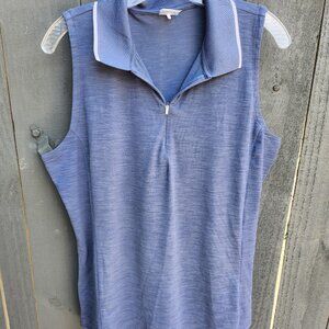 FROM CALIA BY CARRIE UNDERWOOD GRAY/BLUE GOLF TOP SIZE XL